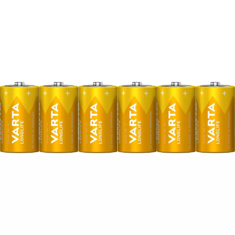 Varta Longlife Extra D kertakäyttöparisto 6x