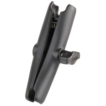 Tabletti/laite kaksoisistukka-varrella RAM Mounts RAM-B-201U-C, alumiini, pallo 2,54 cm, korkeus 152,4 mm, musta
