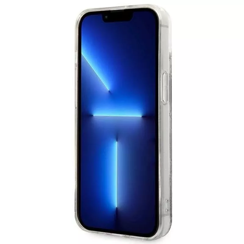 Karl Lagerfeld KLHCP14MLMNMK iPhone 14 Plus 6.7 kova kuori musta / musta Liquid Glitter Monogram
