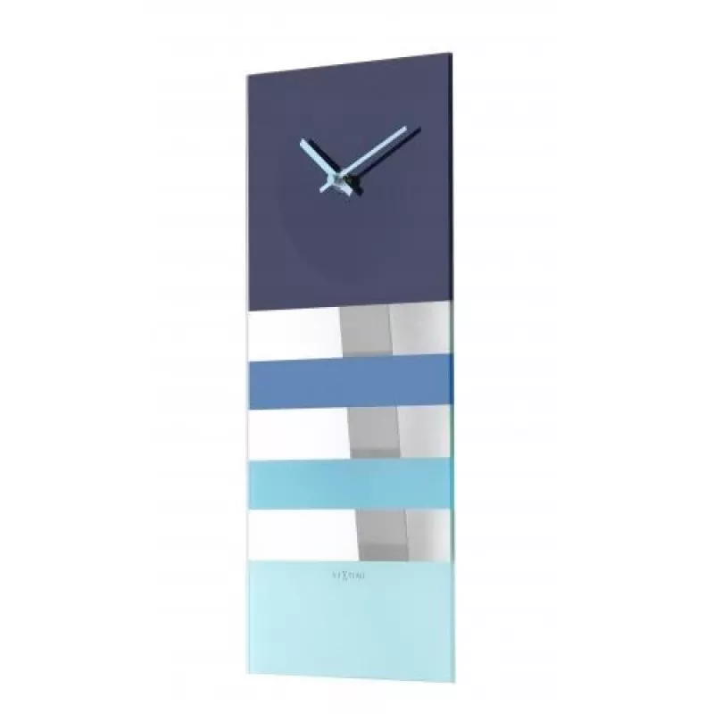 NeXtime kello 2855bl Bold Stripes, 38x19 cm, seinäkello, sininen
