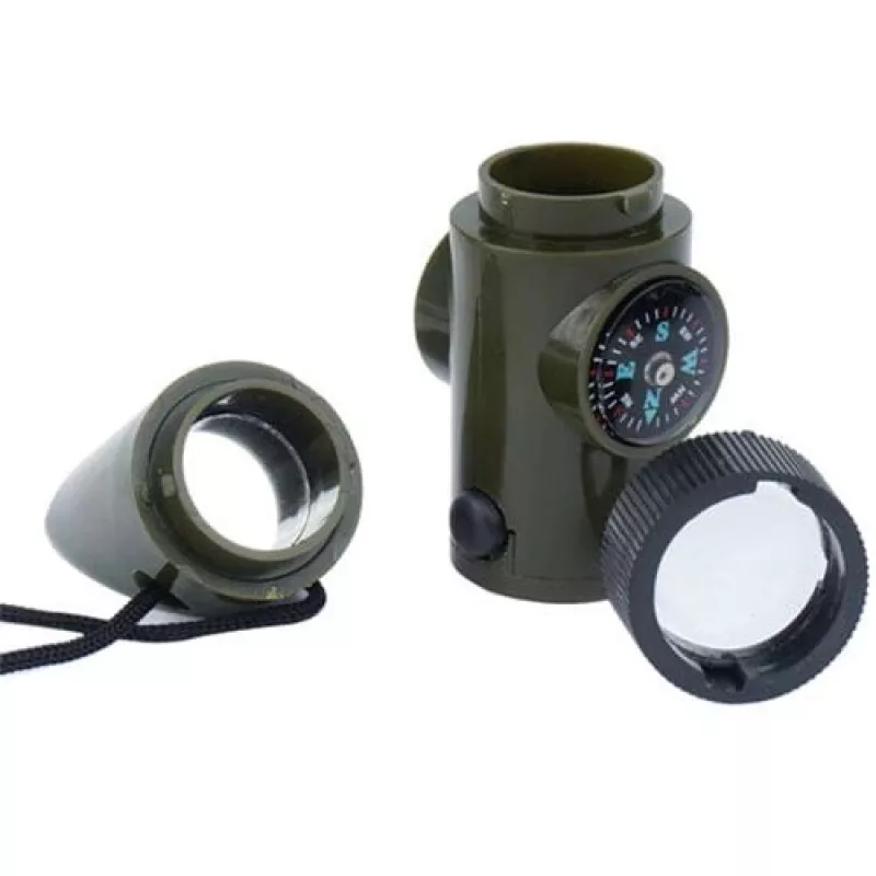Mil-Tec SP.22073 selviytymispilli 6-in-1, oliivinvihreä