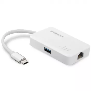 Edimax EU-4308 kannettavan telakka/porttitoistin USB 3.2 Gen 1 (3.1 Gen 1) Type-C valkoinen