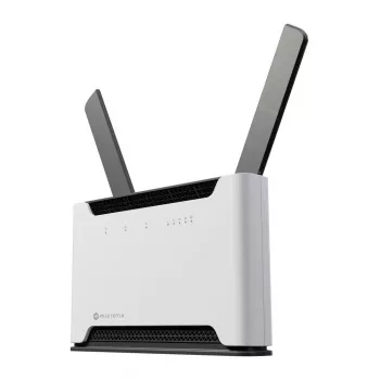 WLAN-reititin MikroTik Chateau PRO ax — Dualband 2,4/5 GHz, 3548 Mbit/s, PoE, 5x LAN, 2 ulkoista antennia, harmaa/valkoinen