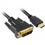 Sharkoon adapterikaapeli - Single Link - HDMI uros DVI-D uros