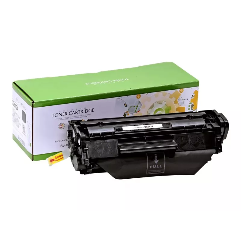 Yhteensopiva Static-Control Hewlett-Packard Q2612A musta, 2000 sivua