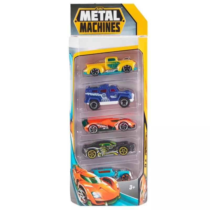 Zuru Metal Machines pienoisautot (5 kpl) 1:64, sarja 2, sekalaisia malleja