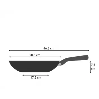 Wokkipannu Tefal So Light 28 cm — induktio, tarttumaton pinnoite, kevyt