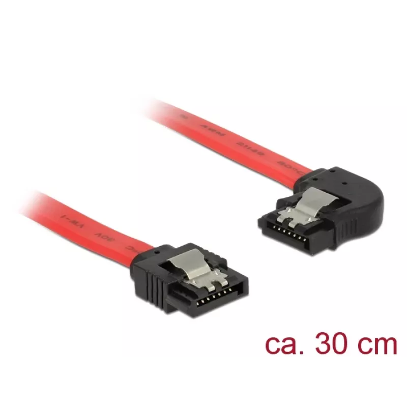 SATA-kaapeli DeLOCK 83963 0,3 m SATA 7-pin musta punainen