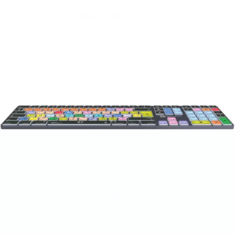Näppäimistö LogicKeyboard Apple Logic Pro X2 Titan DE Mac — LKB-LOGXP2-TM-DE, saksalainen asettelu