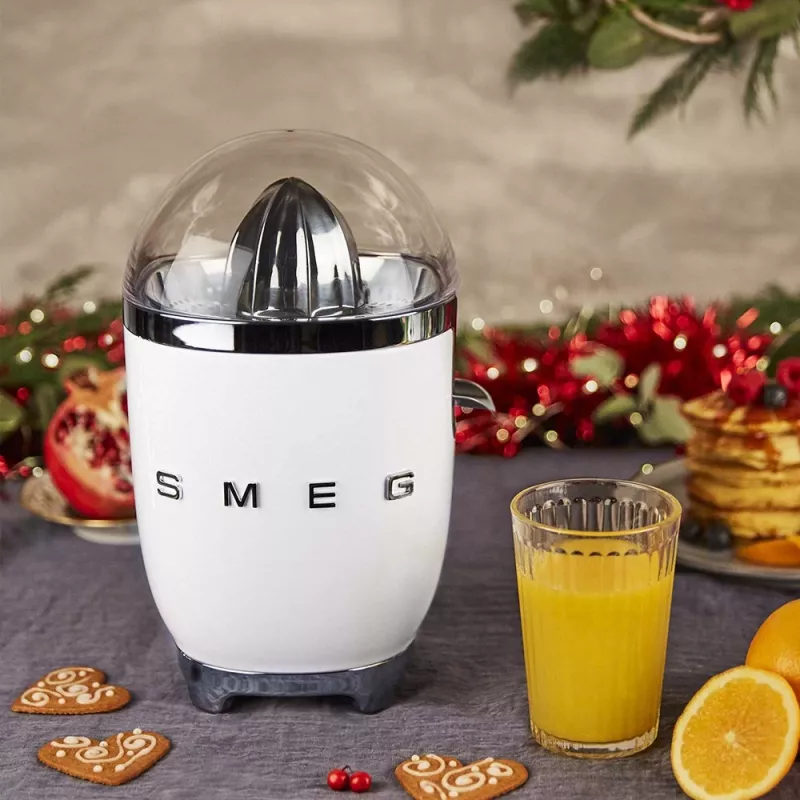 Sähköinen sitruspuristin Smeg CJF11WHEU 70 W valkoinen ruostumaton teräs