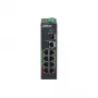 Kytkin DAHUA DH-LR2110-8ET-120 L2 8x Fast Ethernet (10/100) PoE, 48–57V, 8,8 Gbit/s, MAC 8000, musta