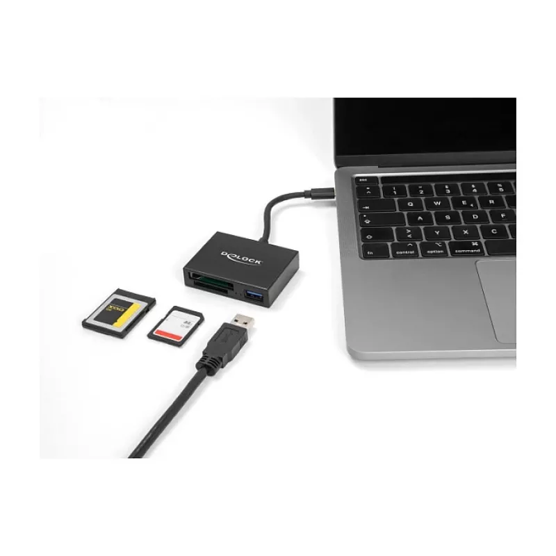 DeLOCK USB-C-kortinlukija XQD- ja SD-muistikorteille USB 5 Gbit/s