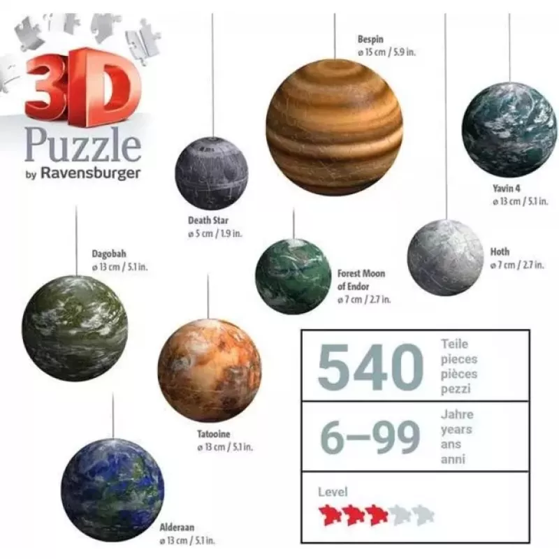 3D-palapeli Ravensburger 11577 Star Wars 531 osaa