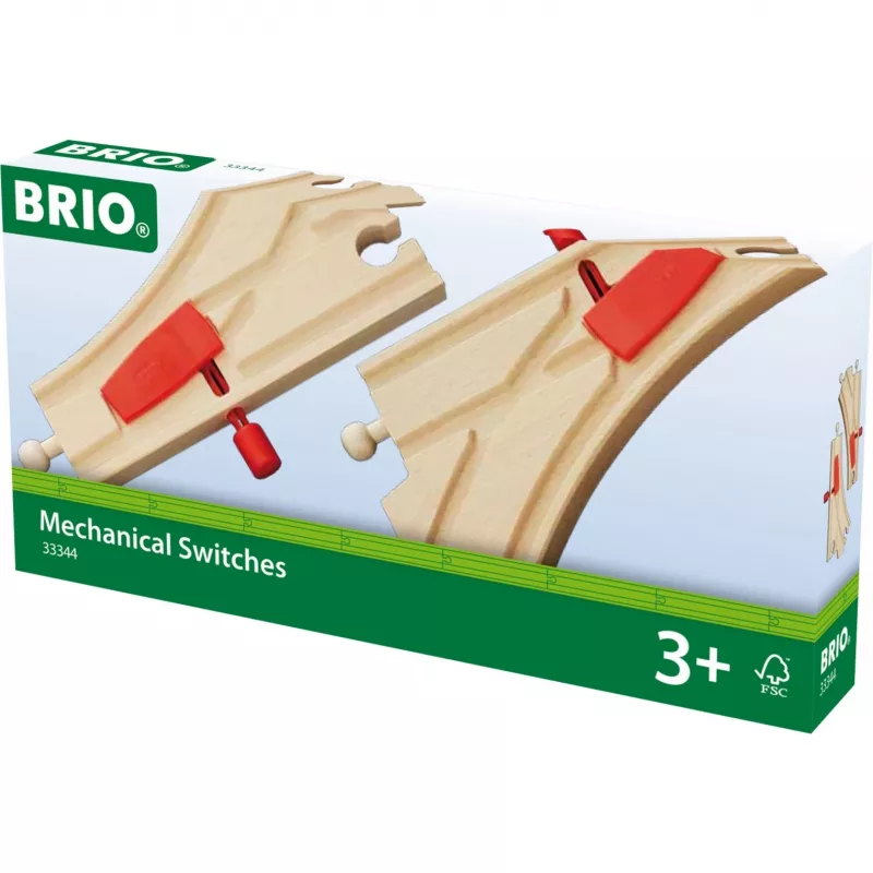 BRIO 33344 vaihdeosa, 2 kpl, punainen