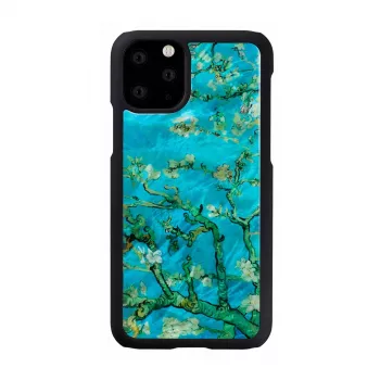 iKins älypuhelinkotelo iPhone 11 Pro – mantelinkukkakuvio musta, suojakotelo