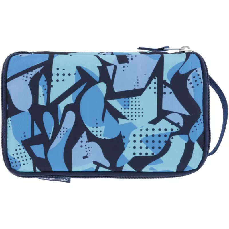 Penaalipussi Herlitz 2 Go CamoBlue polyesteri sininen 210x130x60mm