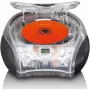 Kannettava radio ja CD-soitin Lenco SCD-24TR — FM, 4W lähtöteho, LCD, teleskooppiantenni, verkko-/paristokäyttö, 6×C-paristoa
