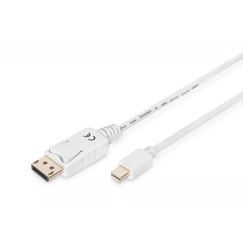 DisplayPort-liitäntäkaapeli Digitus AK-340102-010-W