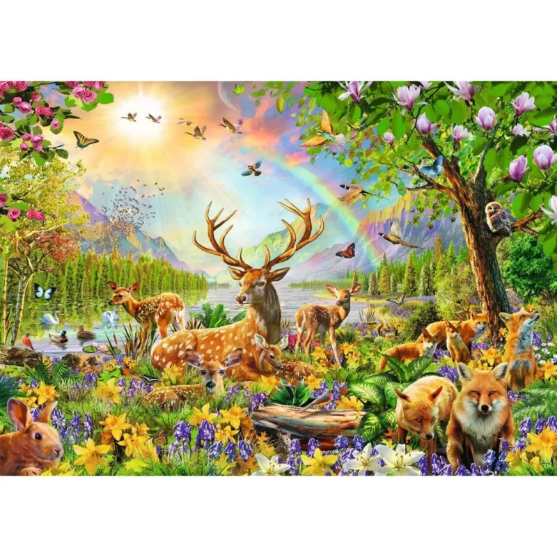 Lasten palapeli Graceful Deer Family (200 palaa)
