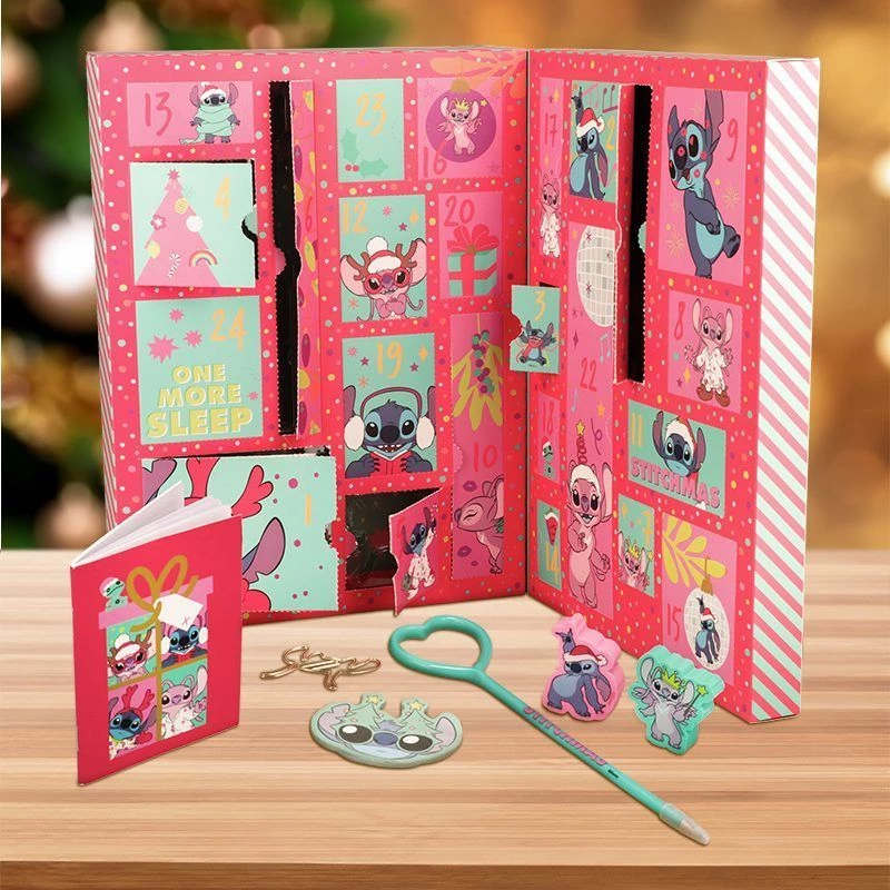 Joulukalenteri Paladone Stitch Stationery 24 päivää 24 ainutlaatuisella toimistotarvikkeella