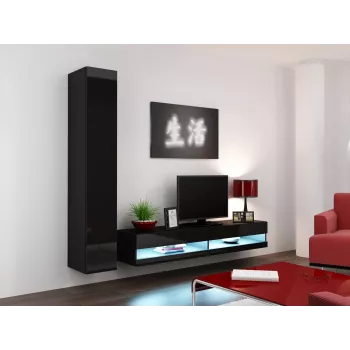 Cama TV-taso VIGO new 30/180/40 musta/musta kiiltävä