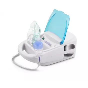 Pöytämallinen mesh-sumutin ESPERANZA ECN002 — 0,4 ml/min sumutus, 10 ml tilavuus, aikuisten ja lasten maski, suukappale, 220 V
