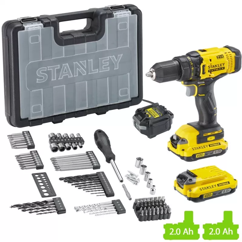 STANLEY SFMCD700D2A-QW 20V porakone-ruuvinväännin