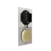 NeXtime kello 3028 OP kello, 16x30,2 cm, seinäkello, lasi, hopea