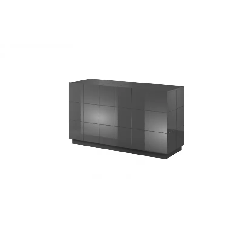 Cama Sideboard 2D REJA grafiitinharmaa kiiltävä/grafiitinharmaa kiiltävä