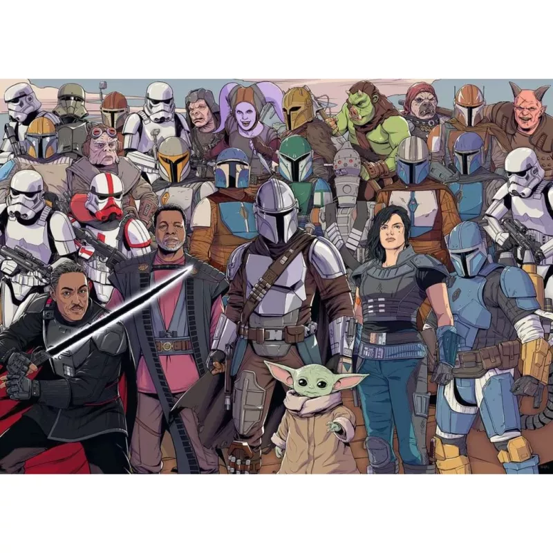 Palapeli Ravensburger Mandalorian 1000 palaa – Star Wars 1000 palan palapeli