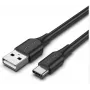 USB-C–USB-2.0-kaapeli/1,5 m, musta, Cthbg Vention