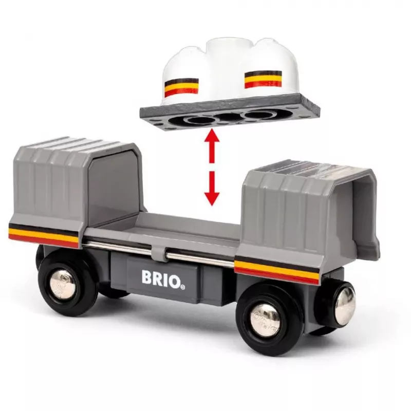 Juna BRIO World Santa Fe Train Trains of the World monivärinen