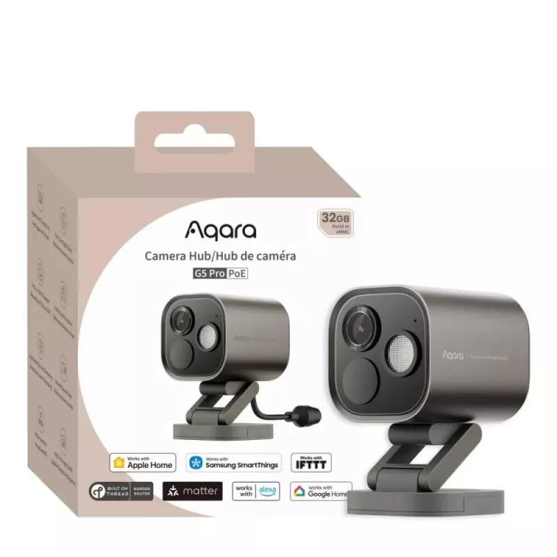 Aqara Camera Hub G5 Pro (PoE) harmaa