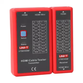 HDMI-kaapelitestari No name UT681HDMI — HDMI-jatkuvuus- ja kytkentätarkistus