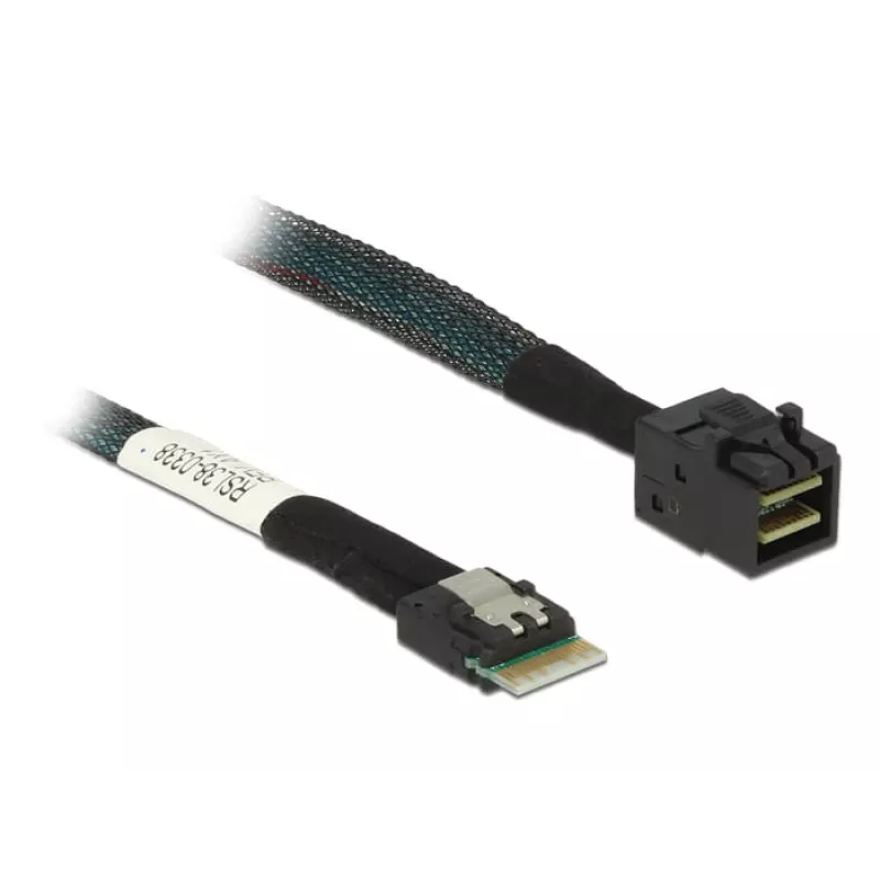 DeLOCK SAS-kaapeli 85081 0,5 m ohut SAS SFF-8654 Mini SAS HD SFF-8643