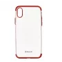 Tellur-kuori iPhone X punainen läpinäkyvä