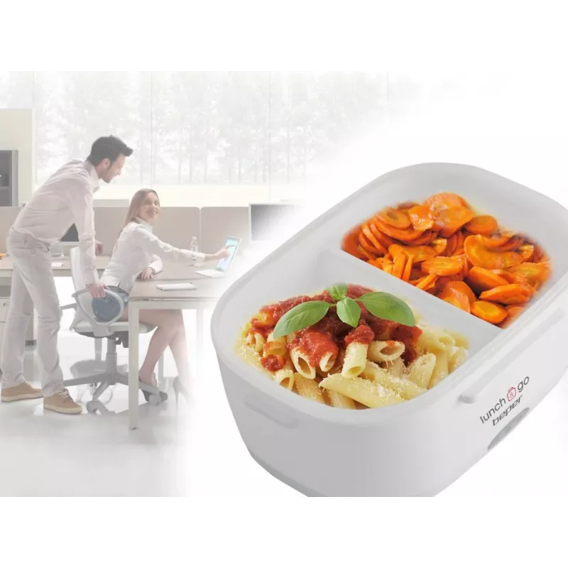 Sähköinen lounasrasia Beper 90.920G – 1 L ruoanlämmitin, keltainen
