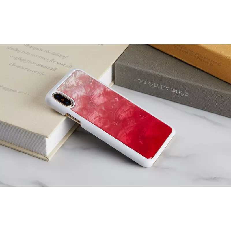 Puhelinkotelo iKins iPhone XS / iPhone X — Pink Lake White suojakotelo