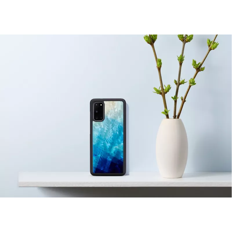 iKins suojakotelo Samsung Galaxy S20:lle — blue lake musta viimeistely