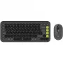 Logitech POP ICON COMBO Swiss, grafiitti/vihreä, Bluetooth, Swiss, 920-013275