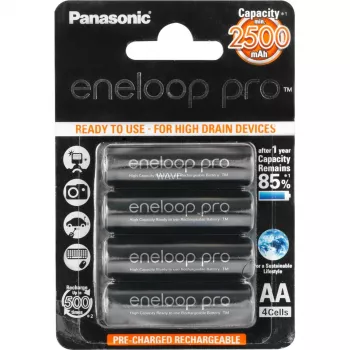 Uudelleenladattava AA-paristo Panasonic BK-3HCCE/4BE NiMH 1,2 V 4 kpl
