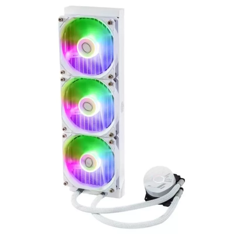 Nestemäisen jäähdytyksen sarja Cooler Master MasterLiquid 360L Core ARGB valkoinen 12 cm tuuletin