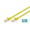 Digitus DK-1644-A-020-Y-10 Ethernet-verkkopatchkaapeli keltainen