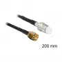 Koaksiaalikaapeli DeLOCK 88596 RG-174 0,2 m SMA FME musta