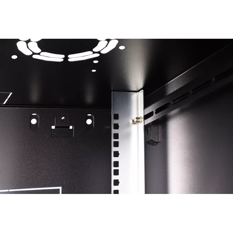 Seinäkiinnitteinen 19 tuuman räkkikotelo DIGITUS Dynamic-N DN-37103 — 7U, 600x600 mm, IP20, kokoamaton, musta