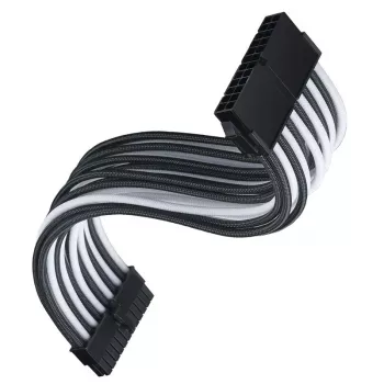 ATX-jatkokaapeli SILVERSTONE SST-PP07E-MBBW 30 cm musta/valkoinen