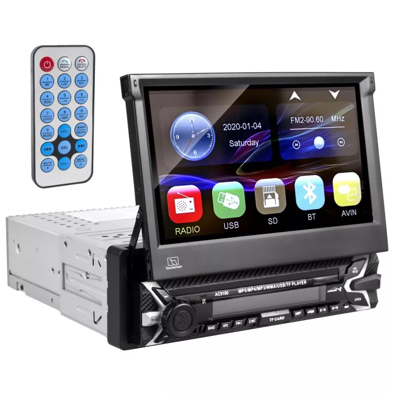 Audiocore AC9100 radio auto digitaalinen musta, punainen