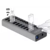DeLOCK ulkoinen 5 Gbps USB-keskitin 10 portilla + kytkimellä