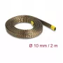 DeLOCK punottu suojasukka basalttikuitua 2 m x 10 mm ruskea