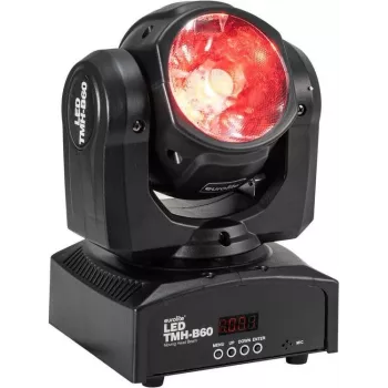 Moving Head -beam EUROLITE TMH-B60 60W LED - ammattimainen näyttämövalaisin, 60W valkoinen LED-beam